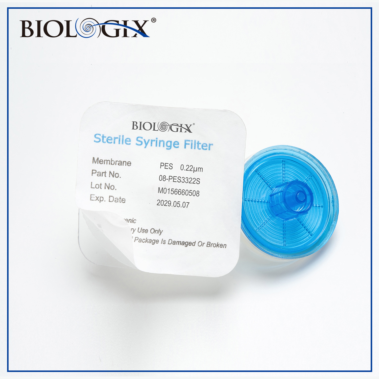 巴罗克-灭菌针式过滤器，PES材质，0.22um/0.45um, 直径33mm，双螺口, 100/盒，400/箱