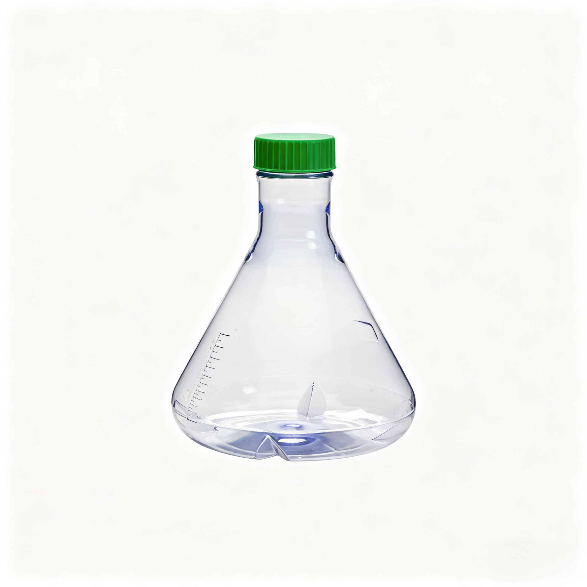 巴罗克-3L三角摇瓶,PC材质,透气盖,带0.22μm PTFE滤膜,无菌,1个/包, 4包/箱