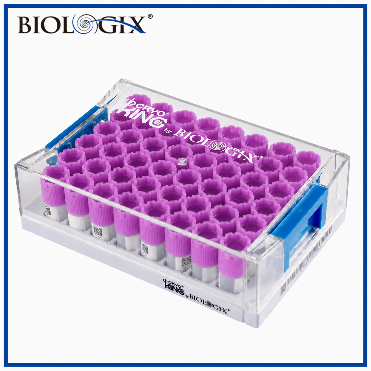 巴罗克-1ml-SBS标准外旋冻存管套装，四码合一，方孔，平盖，48组冻存管 +1 个板架 / 盒 ，10 套/ 盒，2 盒 / 箱