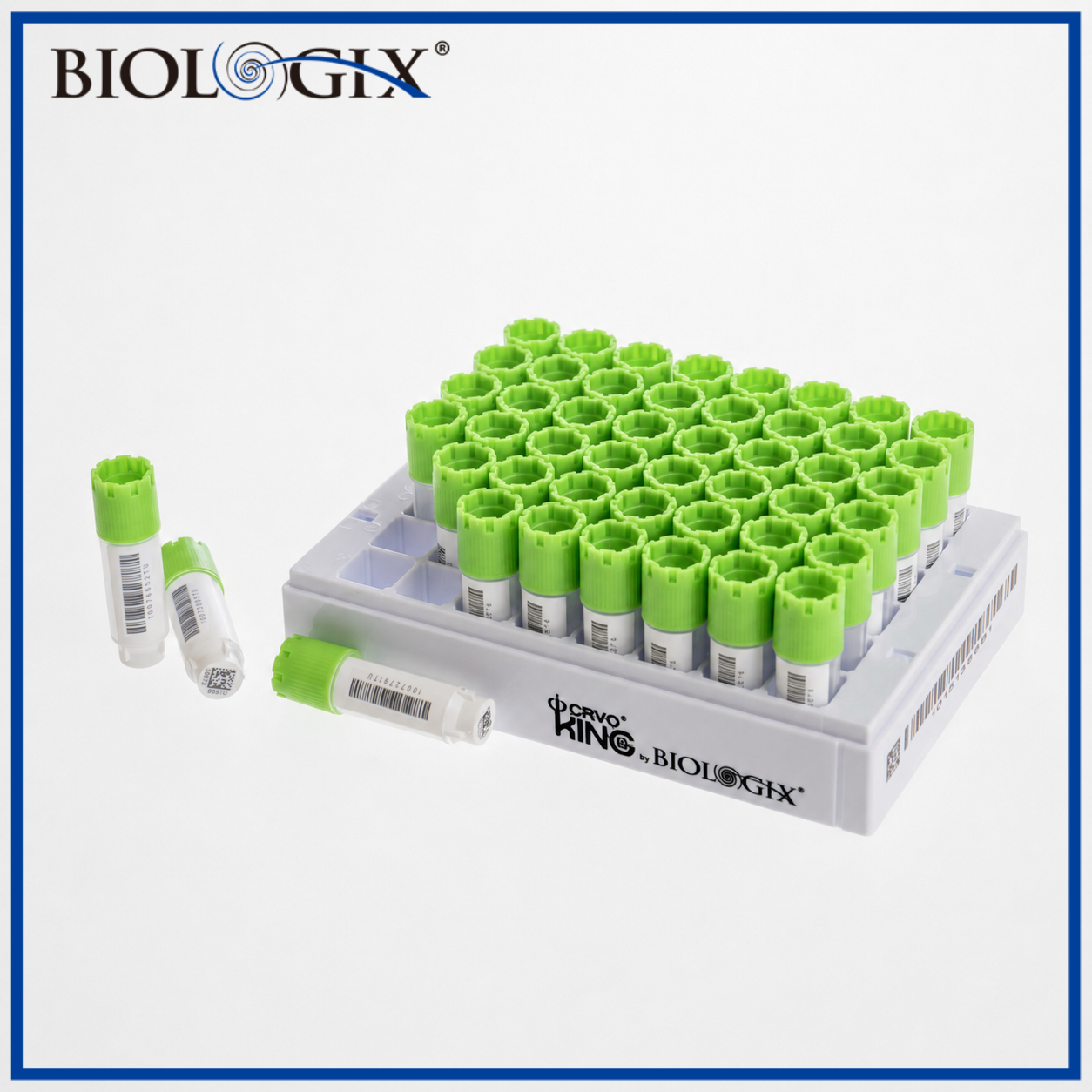 巴罗克-2ml-SBS标准外旋冻存管套装，四码合一，方孔，平盖，48组冻存管 +1 个板架 / 盒 ，10 套/盒，2 盒/箱