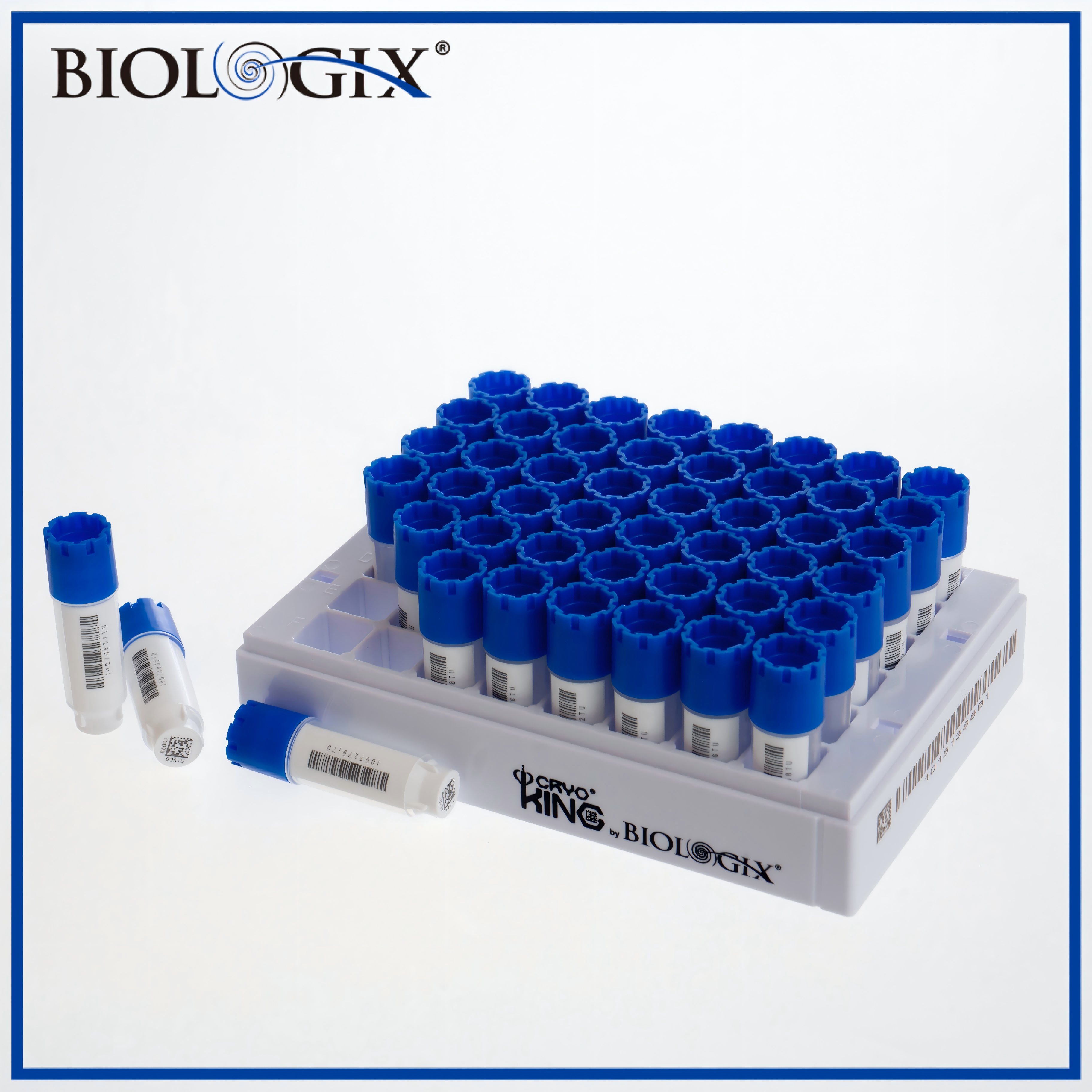 巴罗克-2ml-SBS标准外旋冻存管套装，四码合一，方孔，平盖，48组冻存管 +1 个板架 / 盒 ，10 套/盒，2 盒/箱