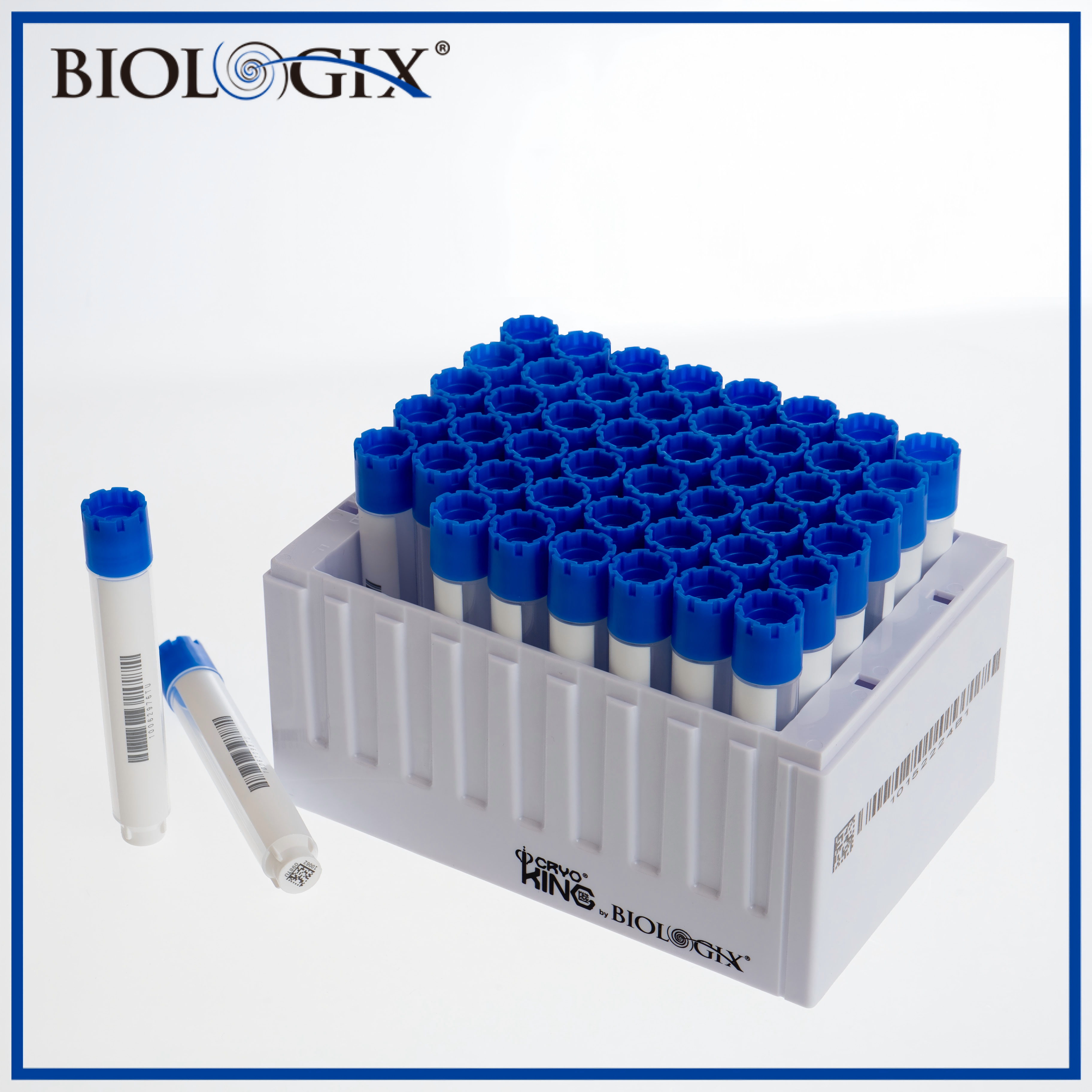 巴罗克-5ml-SBS标准外旋冻存管套装，四码合一，方孔，平盖，48组冻存管 +1 个板架 / 盒 ，6套/盒，2盒/箱
