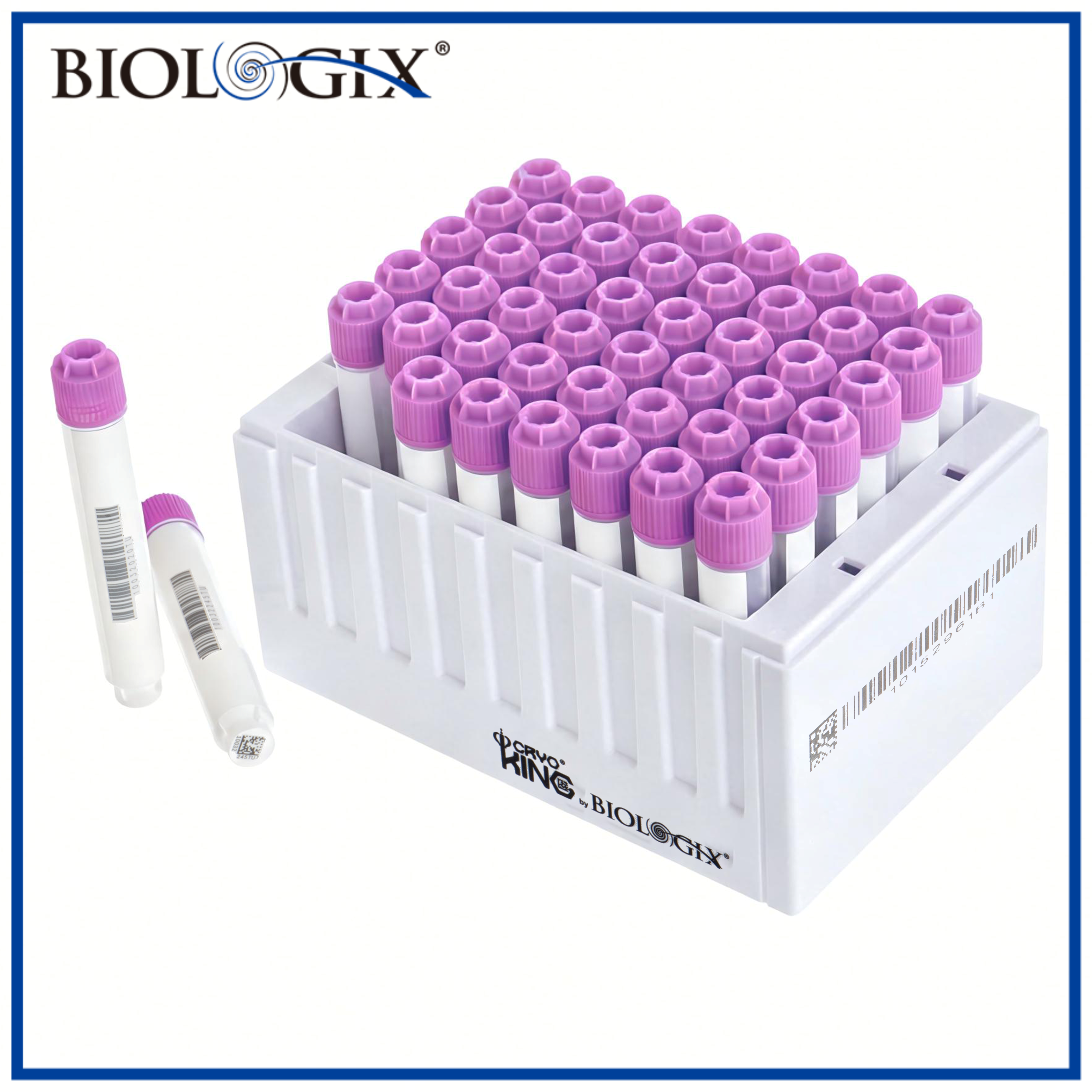 巴罗克-5ml-SBS标准外旋冻存管套装，四码合一，凸盖，48组冻存管 +1 个板架 / 套 ，6 套 / 盒，2 盒 / 箱