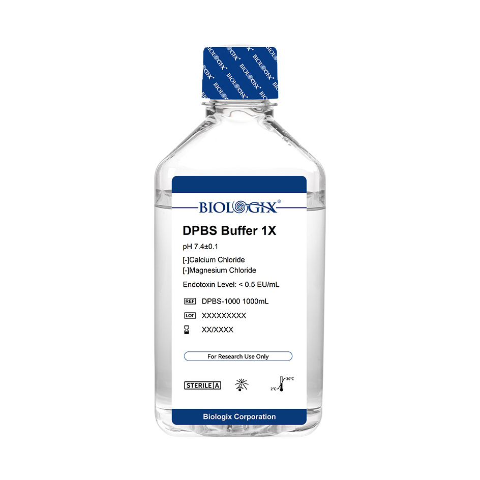 巴罗克-DPBS缓冲液（不含钙镁，1×），pH7.4，无菌，低内毒素，1000ml/瓶，6瓶/箱