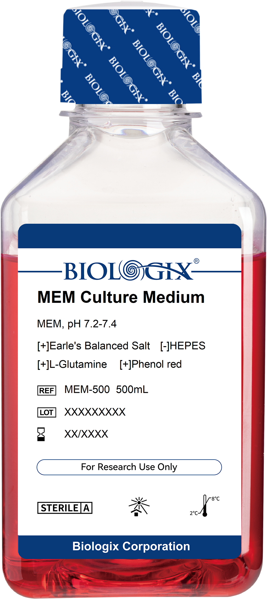 巴罗克-MEM 细胞培养基（1X）,含L-谷氨酰胺、丙酮酸钠、碳酸氢钠和酚红；不含HEPES，500ml/瓶，10瓶/箱