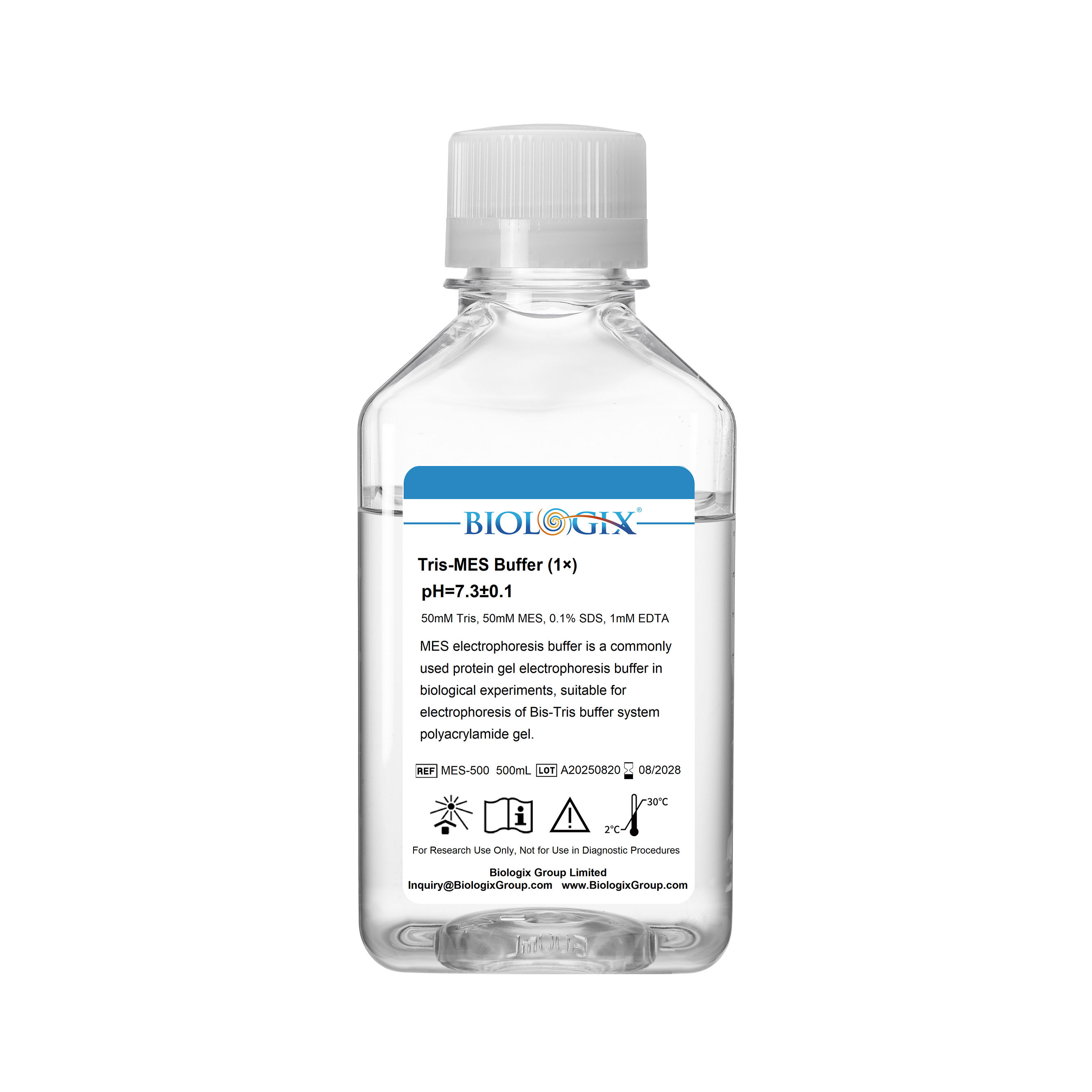 巴罗克-TRIS-MES缓冲液（1×）,PH7.3，500ml/瓶，10瓶/箱