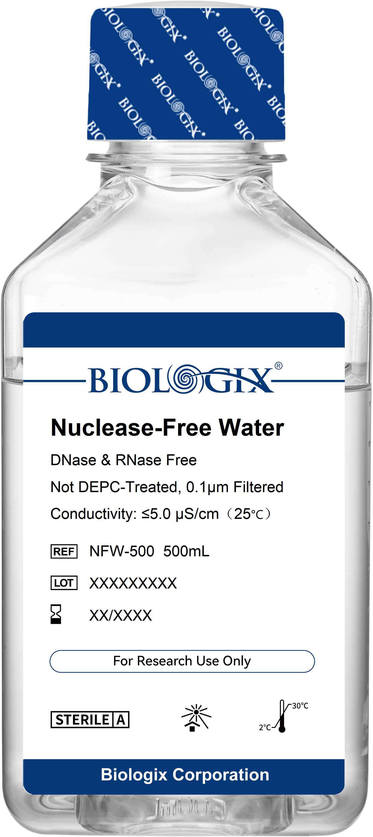 巴罗克-无酶无菌水，非DEPC处理，500ml/瓶，10瓶/箱