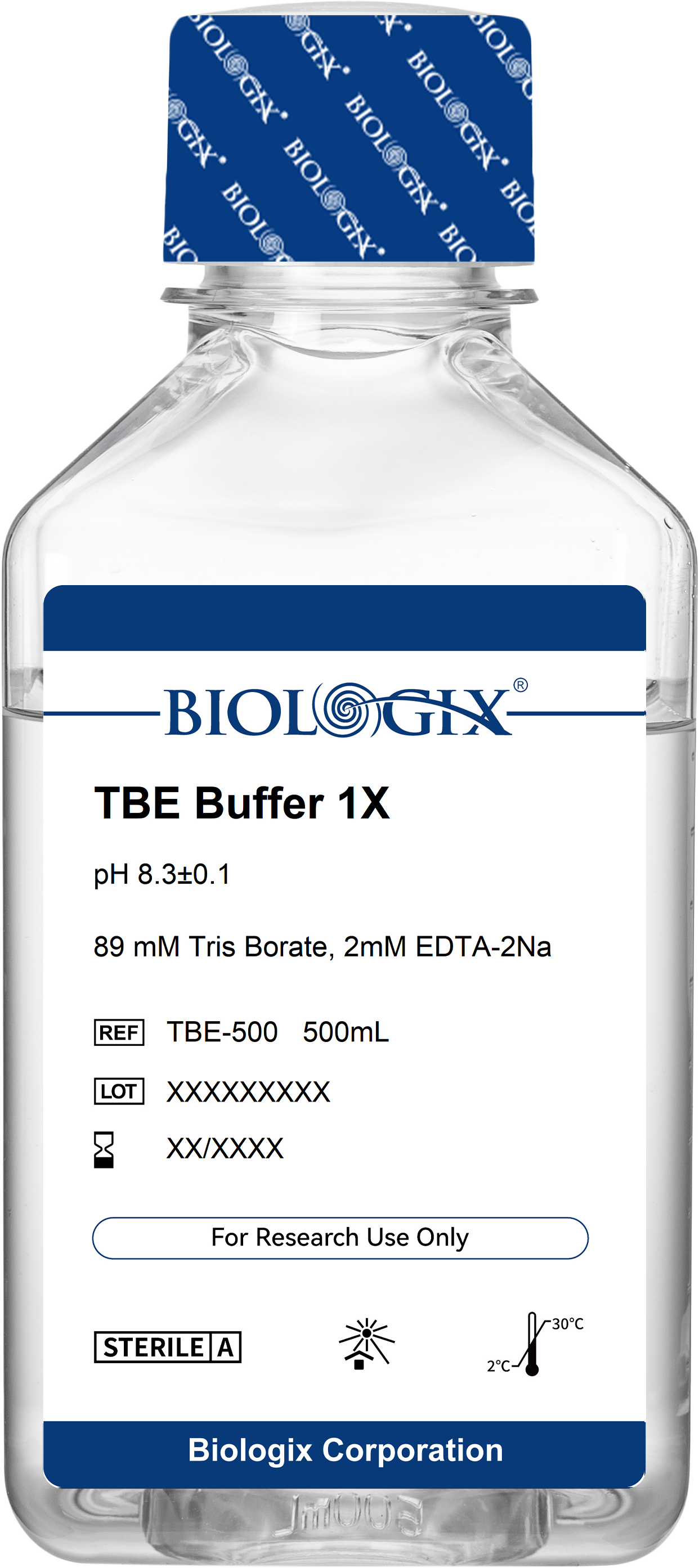 巴罗克-TBE 缓冲液（1×），PH8.3±0.1，500mL/ 瓶,，10 瓶/箱