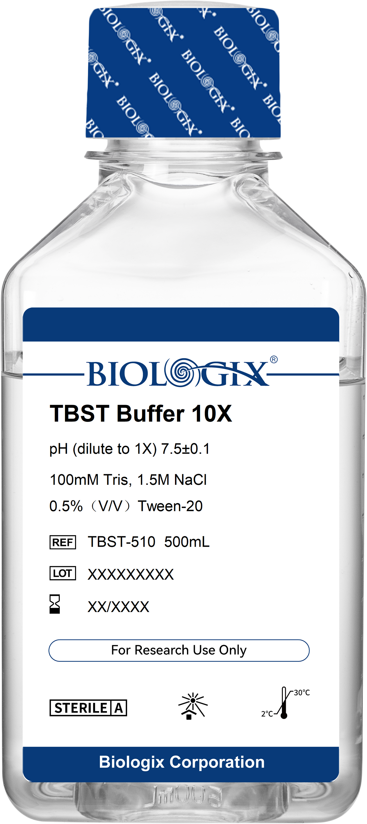 TBST缓冲液（10×）,PH7.5，500ml/瓶，10瓶/箱