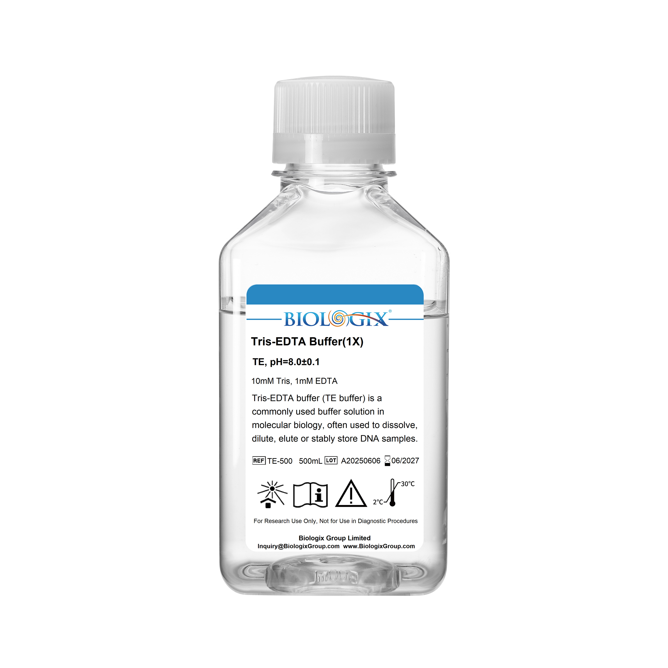 巴罗克-TE缓冲液（1×）,PH8，500ml/瓶，10瓶/箱