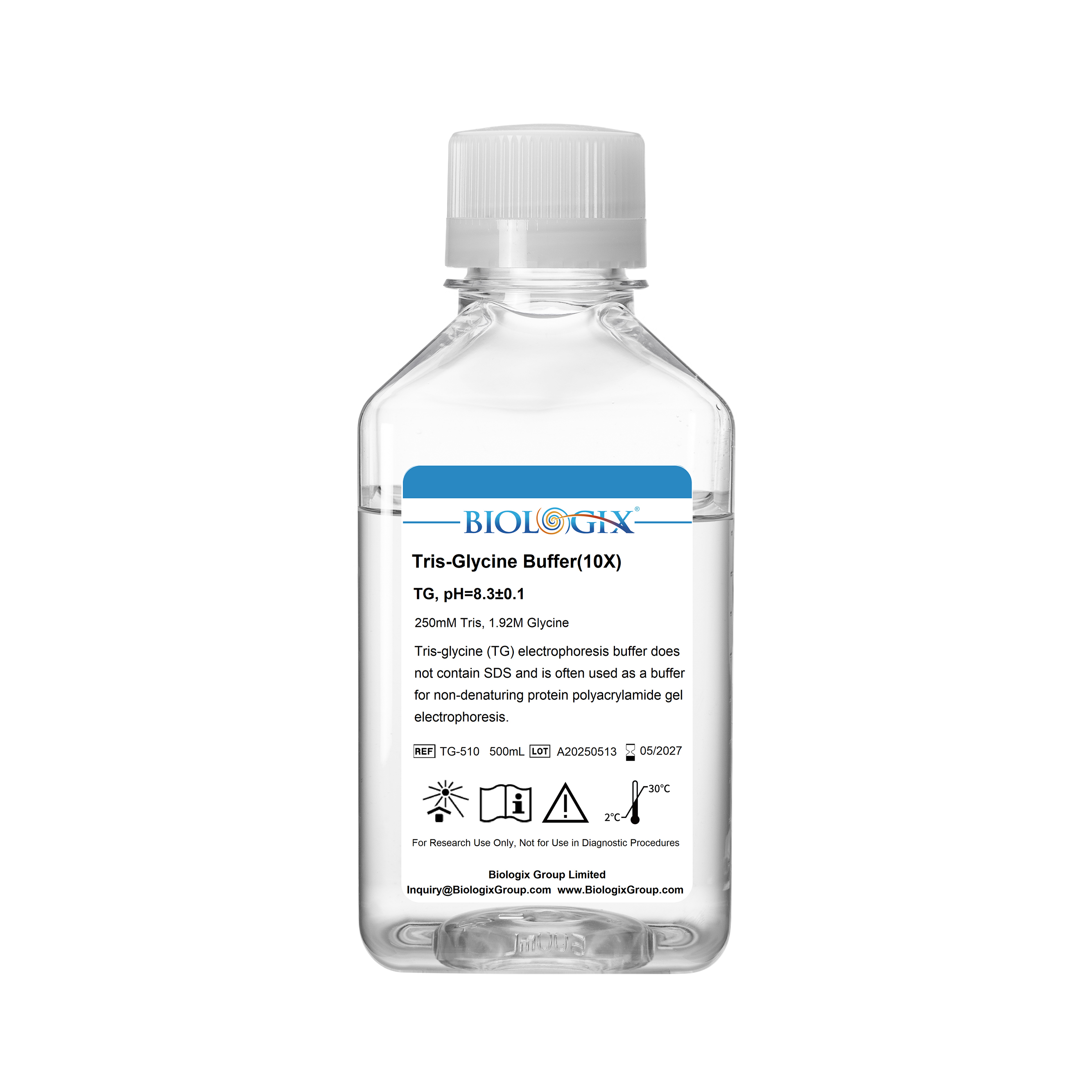 巴罗克-TG缓冲液（10×）,PH8.3，500ml/瓶，10瓶/箱