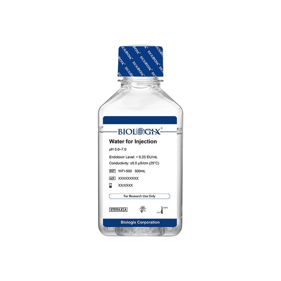 巴罗克-细胞培养注射用水，PH5.0-7.0，无菌，低内毒素，500mL/瓶，10瓶/箱