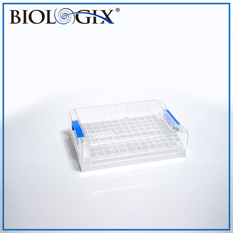 巴罗克-SBS标准冻存架，PC，适配0.4/0.75/1.4ml外旋管，白色，96孔，方孔，10个/盒，2盒/箱